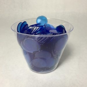 Blue Transparent Bingo Chips