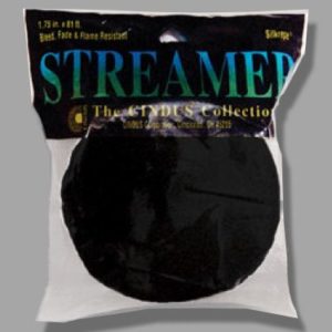 Black Crepe Streamers