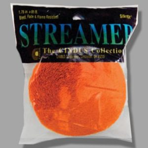 Bright Orange Crepe Streamers