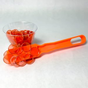 Orange Magnetic Chips with Wand