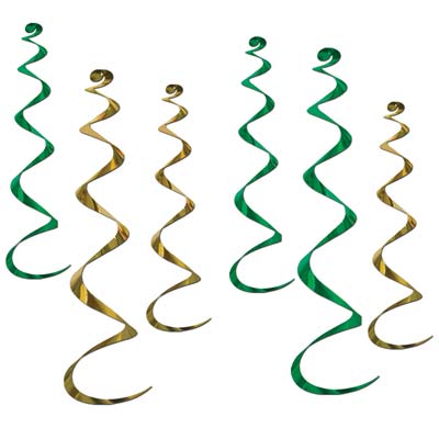 Twirly Whirlys Green Gold