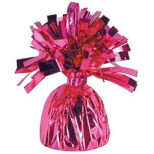 Cerise Foil Fringed Weight