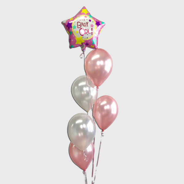 Star Baby Girl Balloon Cluster