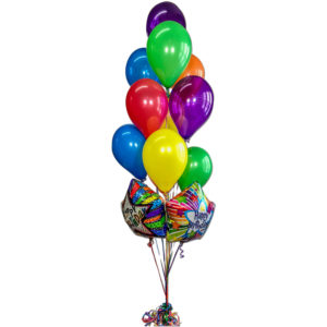 Happy Birthday Stars Balloon Cluster