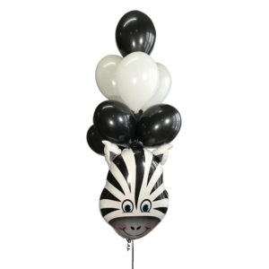 Zany Zebra Balloon Cluster