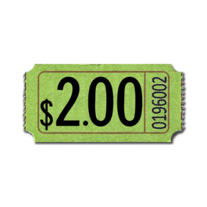 Premium Lt. Green $2.00 Roll Tickets