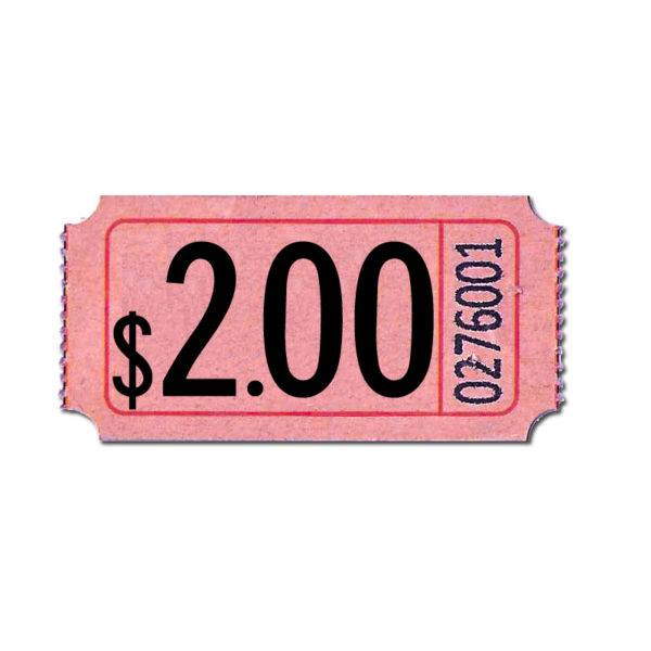 Pink Premium $2.00 Roll Tickets
