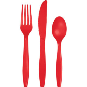 Classic Red Cutlery Assortment