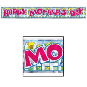Happy Mother's Day Metallic Banner