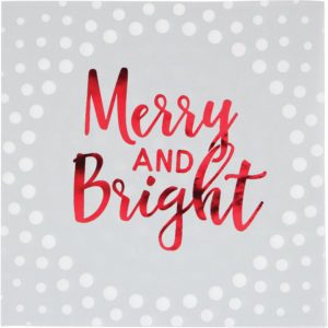 Merry And Bright Lunch Napkins