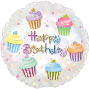 Happy Birthday Cupcake Foil