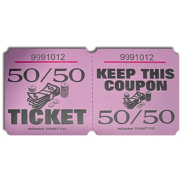 Purple 50/50 Marquee Ticket