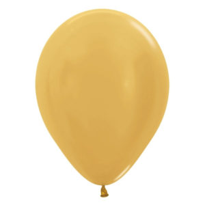Metallic Gold Latex Balloons